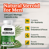 Parnik Naturals Moringa Capsules 60 – Ayurvedic Vegan Herbal Supplement for Immunity, Energy, Detox & Weight Loss