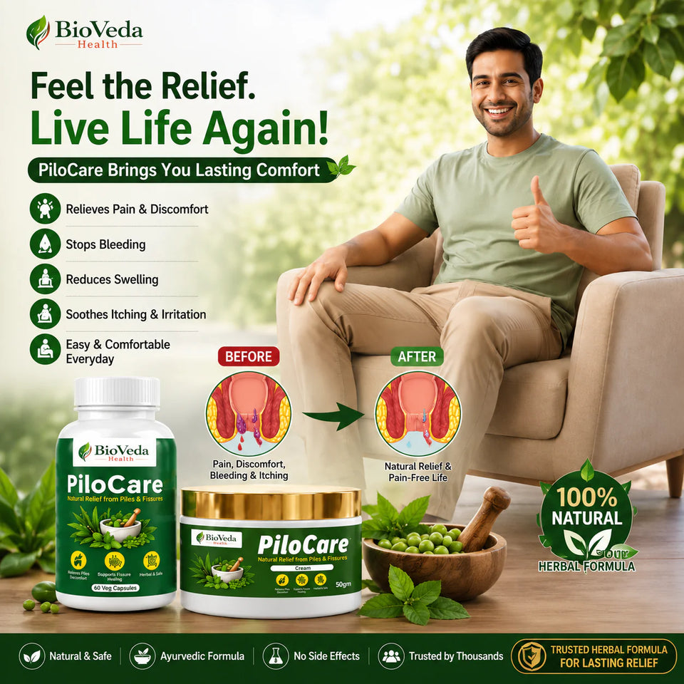 BioVeda Health PiloCare Combo Pack – Ayurvedic Wellness Support for Anal Comfort & Daily Care