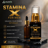 Parnik Naturals Stamina X Oil for Men | Premium Ayurvedic Herbal Massage Oil | Traditional Herbal Massage Formula | Natural Personal Care Oil | 30ml