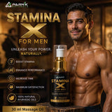 Parnik Naturals Stamina X Oil for Men | Premium Ayurvedic Herbal Massage Oil | Traditional Herbal Massage Formula | Natural Personal Care Oil | 30ml