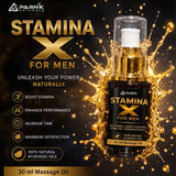 Parnik Naturals Stamina X Oil for Men | Premium Ayurvedic Herbal Massage Oil | Traditional Herbal Massage Formula | Natural Personal Care Oil | 30ml