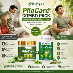 BioVeda Health PiloCare Combo Pack – Ayurvedic Wellness Support for Anal Comfort & Daily Care