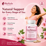 BioVeda Health Fem Balance – Natural Women's Wellness Support for Hormonal Balance, Energy &amp; Daily Vitality