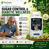 BioVeda Health Diabetes Wellness Capsules – Natural Herbal Support for Healthy Blood Sugar & Everyday Wellness