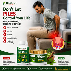 BioVeda Health PiloCare Combo Pack – Ayurvedic Wellness Support for Anal Comfort & Daily Care