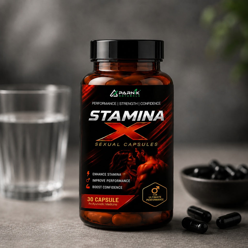 Parnik Naturals Stamina X 500mg | Men's Energy, Endurance & Vitality Support Supplement | 30 Capsules