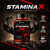 Parnik Naturals Stamina X 500mg | Men's Energy, Endurance & Vitality Support Supplement | 30 Capsules
