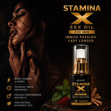 Parnik Naturals Stamina X Oil for Men – Premium Ayurvedic Herbal Massage Oil for Daily Wellness & Relaxation | Natural Formula | 30ml