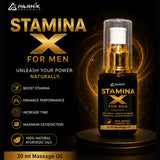 Parnik Naturals Stamina X Oil for Men | Premium Ayurvedic Herbal Massage Oil | Traditional Herbal Massage Formula | Natural Personal Care Oil | 30ml