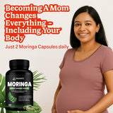 Parnik Naturals Moringa Capsules 60 | 100% Pure Moringa Oleifera Extract | Natural Energy & Immunity Booster | Organic Herbal Supplement for Detox, Weight Management & Vitality